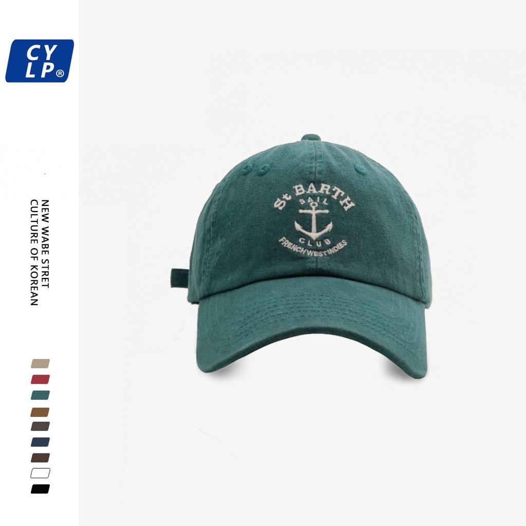 Mũ Lưỡi Trai Mềm Thêu Chữ Phong Cách Hip Hop Đường Phố Hàn Quốc