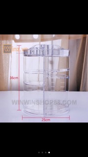 Kệ mỹ phẩm xoay 360 độ