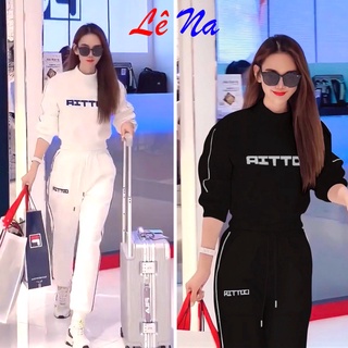Set bộ thể thao thu đông cổ tròn sv45