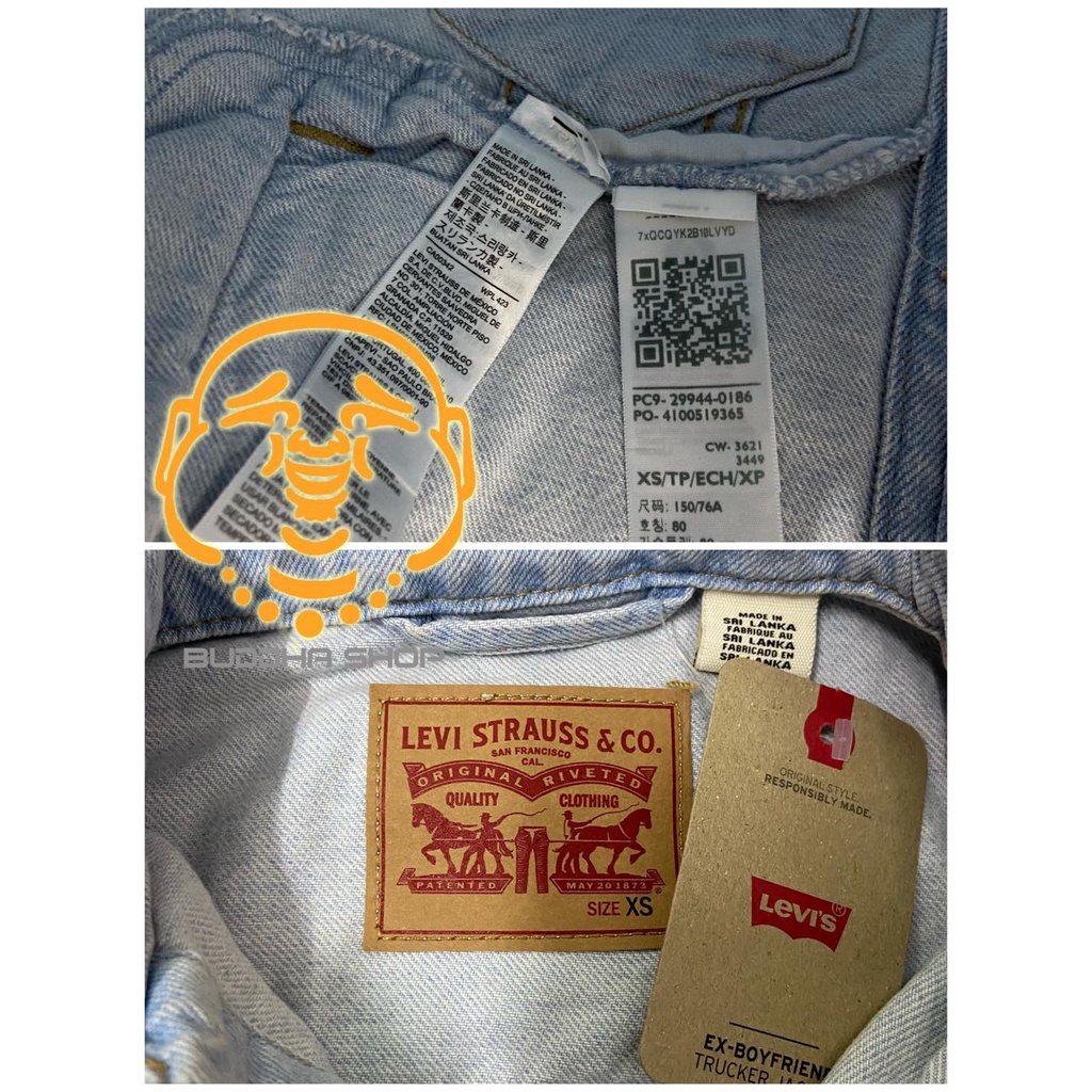 Áo khoác jeans nữ Levi's xách tay US