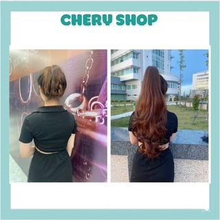Tóc giả ngoặm xoăn đuôi dài ❤️❤️ freeship ❤️❤️ ngoặm xoăn đuôi lọn dài n46