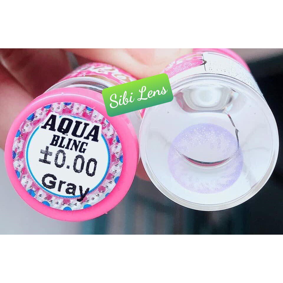 Aqua bling gray lens