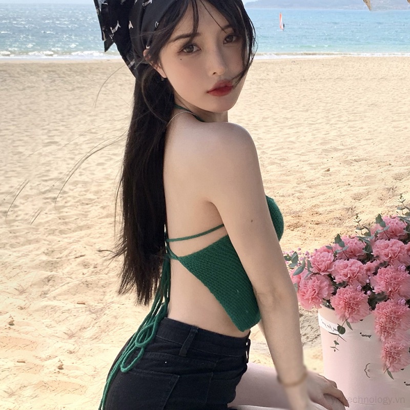 Áo Hai Dây Hở Lưng Thời Trang Hàn Quốc Cho Nữ