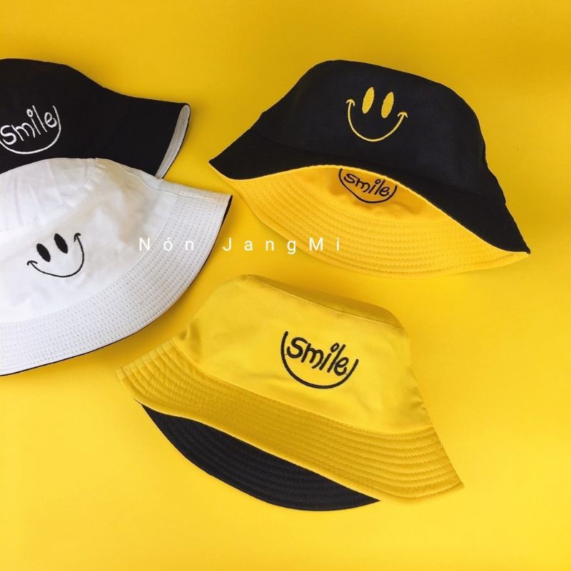 Mũ Bucket 2 Mặt Smile
