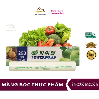 Màng bọc thực phẩm PE Power Wrap PVC tự hủy sinh học 9 mic x 450 mm x 250 m