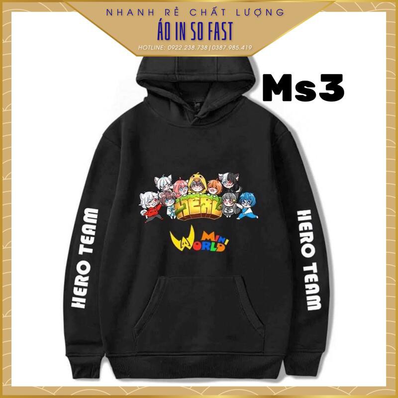 [Xả hàng]Áo hoodie Hero team miniworld | BigBuy360 - bigbuy360.vn