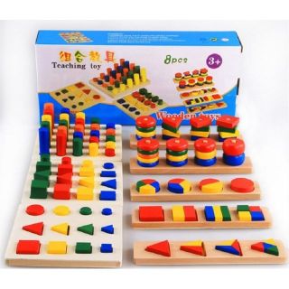 BỘ GIÁO CỤ HÌNH HỌC MONTESSORI HỘP 8 MÓN