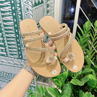 DÉP XỎ NGÓN 3 QUAI ĐÍNH ĐÁ SIÊU SANG SIÊU XINH