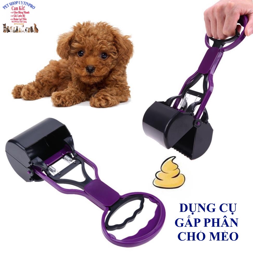 Dụng cụ gắp phân Chó Mèo Dài 29cm Chất liệu nhựa cao cấp Trợ thủ đắc lực, tiện lợi - Pet shop Uytinpro
