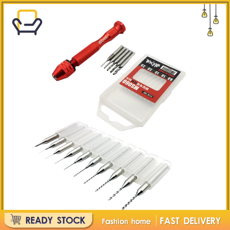 Bộ Mũi Khoan Cầm Tay Mini 0.1-1mm Chuyên Dụng Làm Đồ Gỗ / Mô Hình Gundam