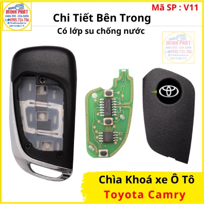 Chìa khoá xe Ô tô Toyota Camry đời 2000 đến 2005 V11