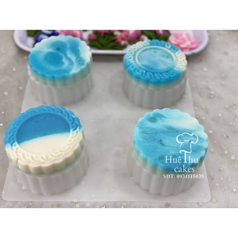 Khuôn rau câu trung thu mặt trơn  dùng làm bánh trung thu / ấn xôi