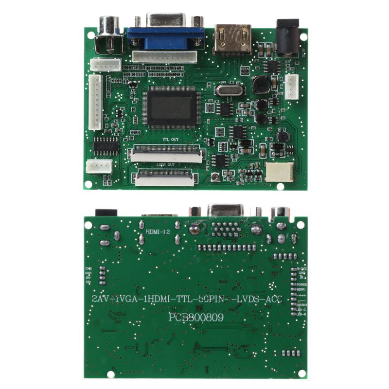1 Bộ Bảng Mạch Điều Khiển VGA 2AV 40 / 50 Pins Dành Cho Raspberry PI 3 EJ101IA-01G 8 Bit IPS LCD