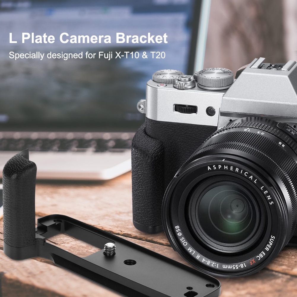 Meike MK XT20G Metal Anti-Shake Handheld L Shape Bracket Grip Camera Holder for Fuji X-T10/20