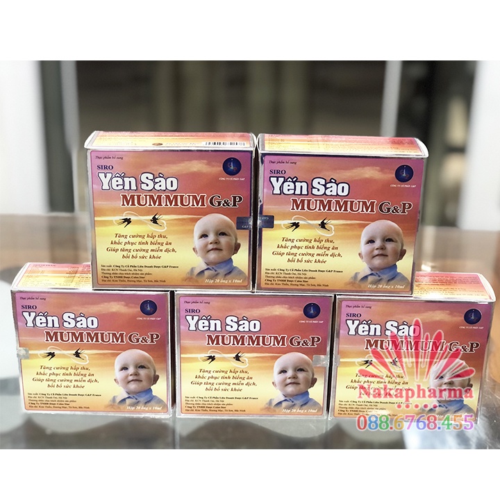 ✅ (CHÍNH HÃNG) Siro Yến Sào Ăn Ngủ Ngon G&P - Dành cho bé tiêu hóa kém, rối loạn tiêu hóa, sức đề kháng yếu, ốm vặt GP