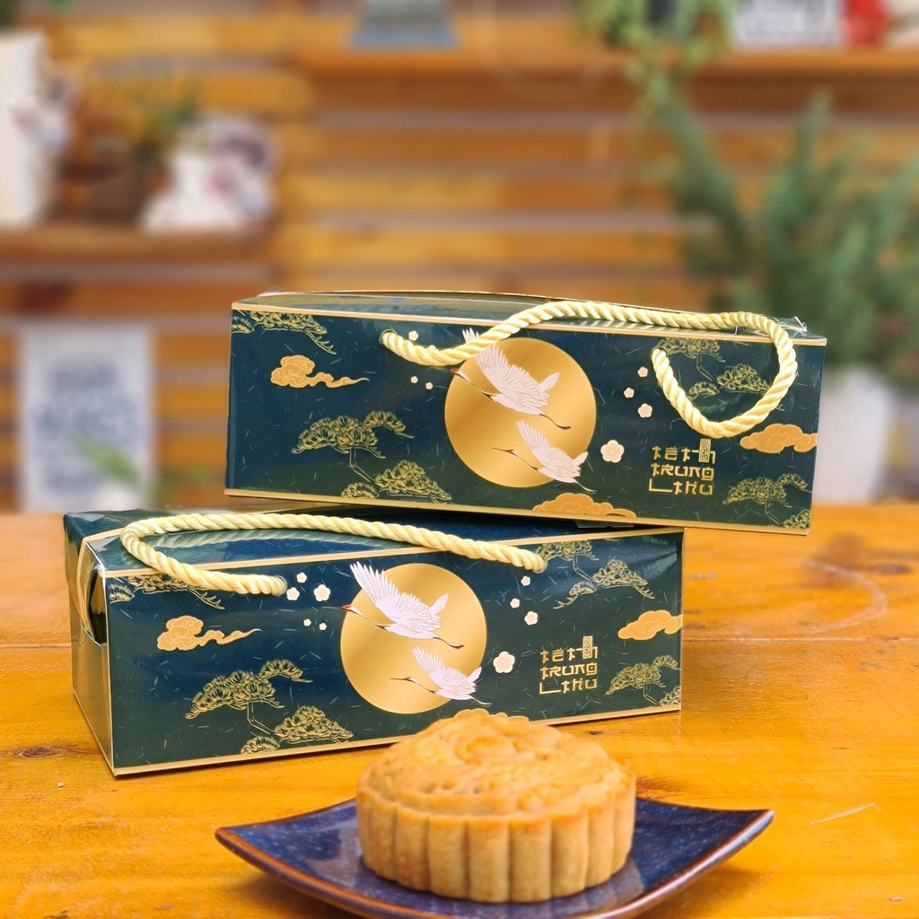 Hộp đựng bánh trung thu cao cấp 2 bánh