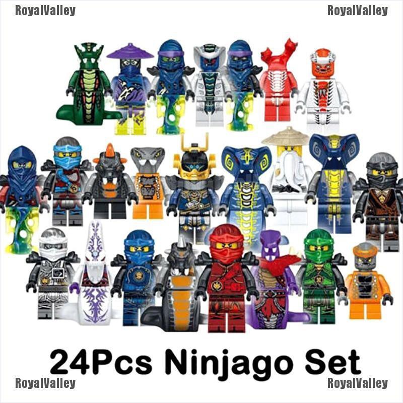 Set 24 Mô Hình Đồ Chơi Nhân Vật Hoạt Hình Ninjago