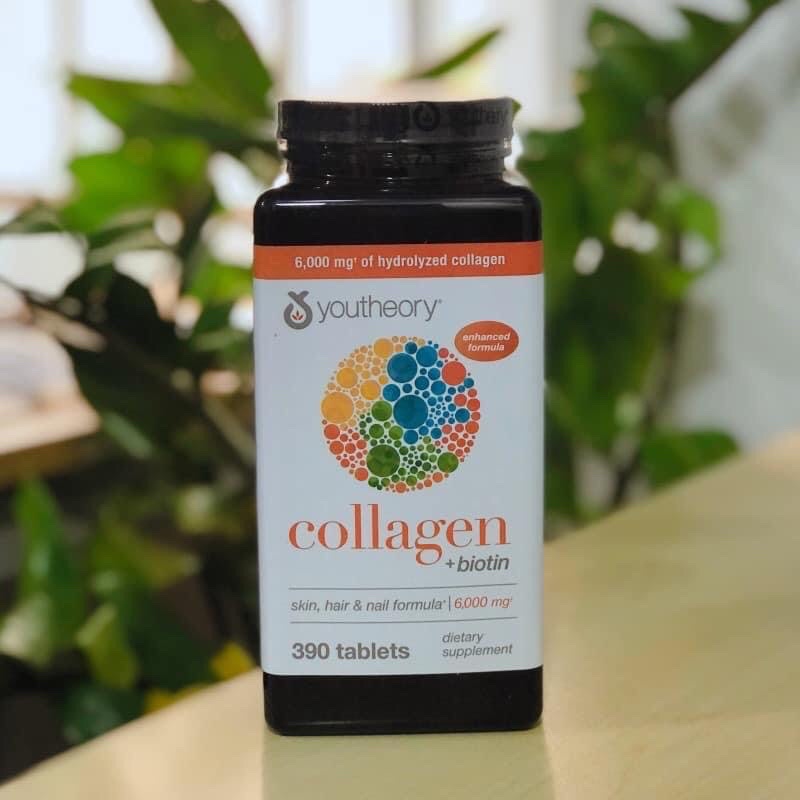 Collagen Youtheory Type 1 2 & 3 của Mỹ 390 viên( Cam kết hàng chính hãng)