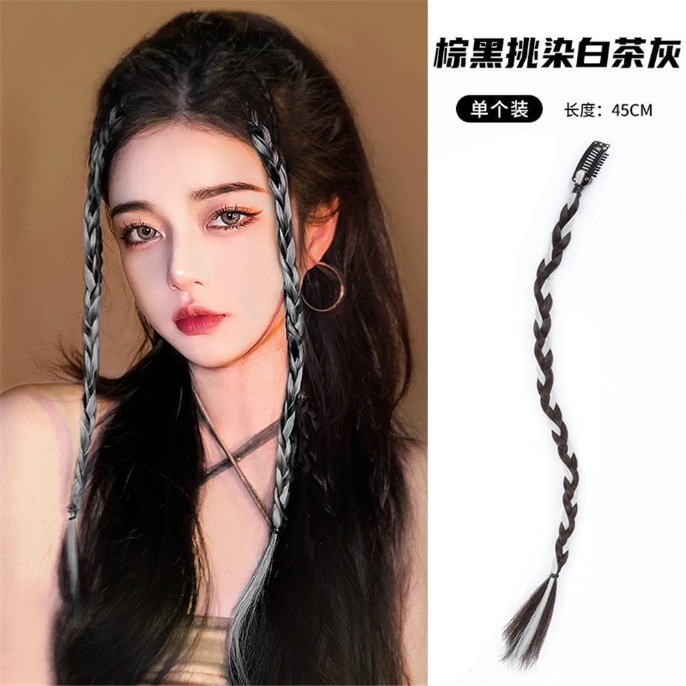1 Thẻ Tóc Giả Thắt Bím Đuôi Ngựa Gia Vị Ngọt Ngào Xinh Xắn Cho Nữ