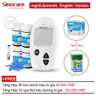 Máy Đo Đường Huyết Safe - Accu Sinocare