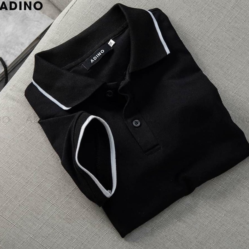 Áo Polo Nam Vải Cá Sấu Chất Cotton - Màu Đen | BigBuy360 - bigbuy360.vn