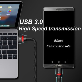 Cáp sạc Baseus Cafule Type-C 3A, Sạc nhanh Quick charge 3.0