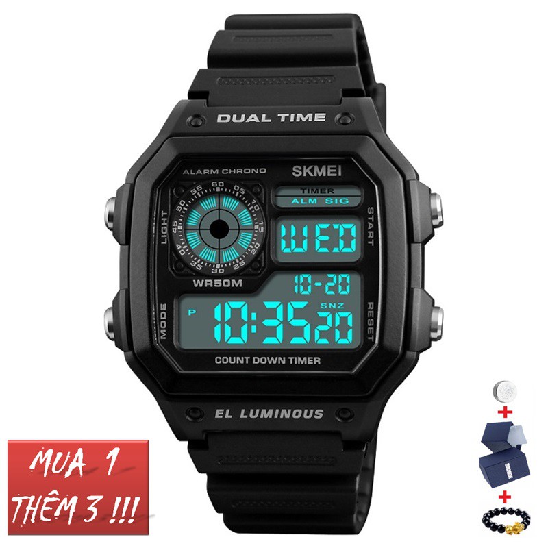Đồng hồ nam skmei 1299 đồng hồ điện tử thiết kế năng động | BigBuy360 - bigbuy360.vn