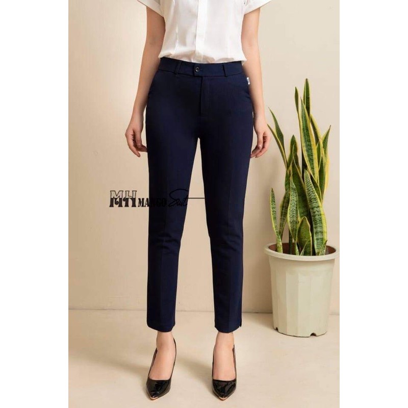 [ Thanh lý] quần âu mango chất đẹp dáng xuông/quần vải xếp ly | BigBuy360 - bigbuy360.vn