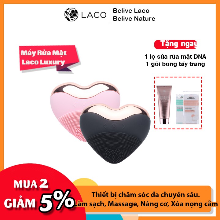 MÁY RỬA MẶT LACO LUXURY, LÀM SẠCH DA, NÂNG CƠ, XOÁ NHĂN, XOÁ NỌNG CẰM, MASSAGE, ĐẨY TINH CHẤT, LÀM SẠCH SÂU,THIẾT BỊ SPA | BigBuy360 - bigbuy360.vn