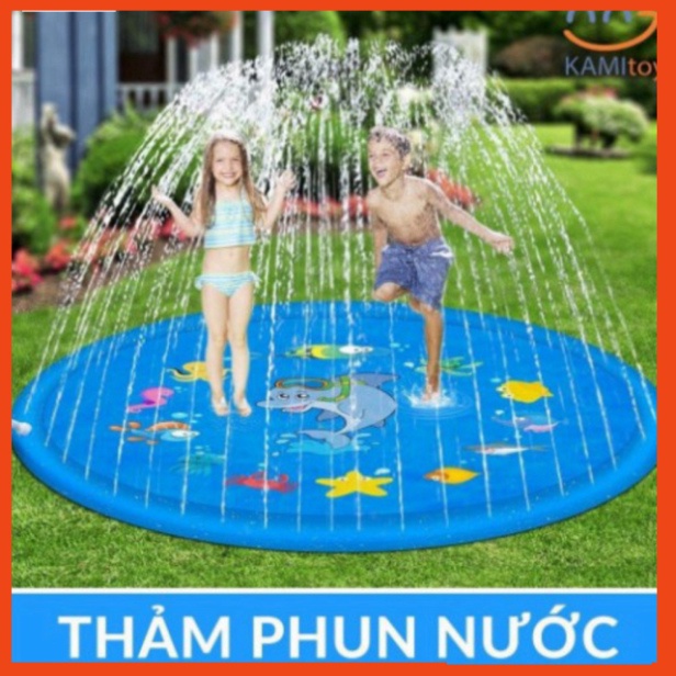 (7469) Bể bơi thảm phun nước cho trẻ em chơi ngoài trờ hình Tròn 170cm giá tốt .