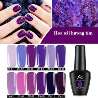 Sơn Gel AS Màu Tím Mã ZX 15ml