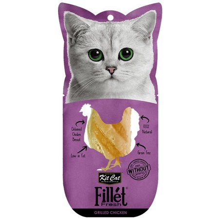 Thịt Phi Lê Cá - Gà KitCat Fillet Cho Mèo 30g