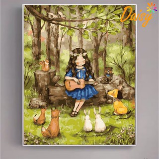 Tranh tô màu số hóa DAISY Nàng Thơ CN4243