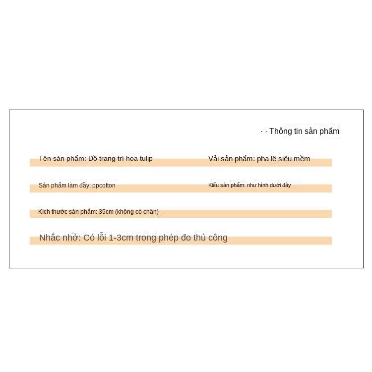 Búp Bê Nhồi Bông Hình Hoa Tulip Xinh Xắn