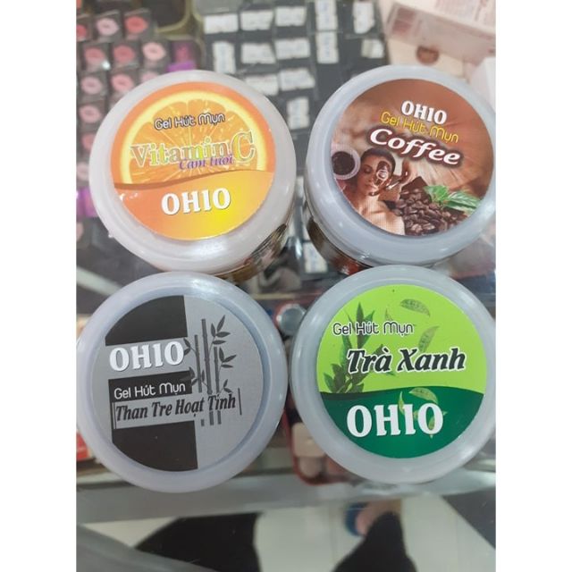 Lột Mụn Ohio vitamin c-coffee-Than Tre Và Trà Xanh , Loại Sạch Mụn Cám