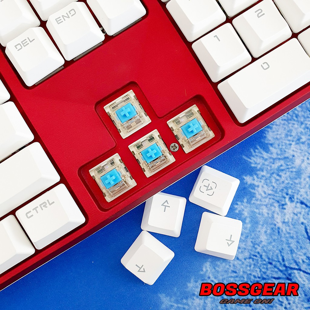 Bàn Phím Cơ Armscool HK107 RGB Màu Đỏ Trắng