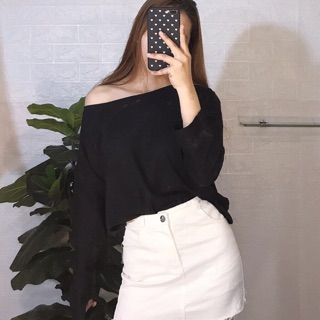 ÁO THUN TAY DÀI LỆCH VAI
