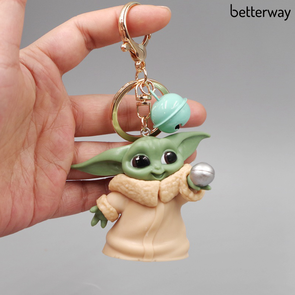 Set 5 Móc Khóa Hình Búp Bê Em Bé Yoda Bằng Kim Loại