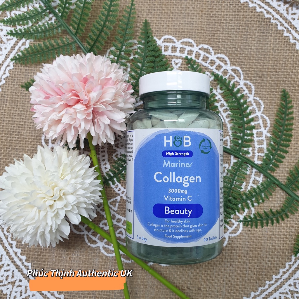 Viên Uống Collagen Thủy Phân Thế Hệ Mới 3000mg Làm Trắng Da - Marine Collagen Holland With Vitamin C 3000mg