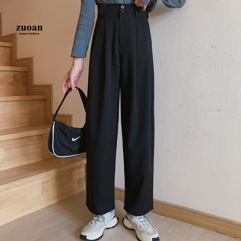 SUXI Quần ống lưng cao thời trang sành điệu