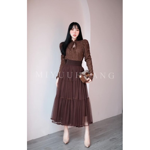 Chân váy cạp chun bèo hàng QCL1