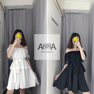 Đầm trễ vai ren