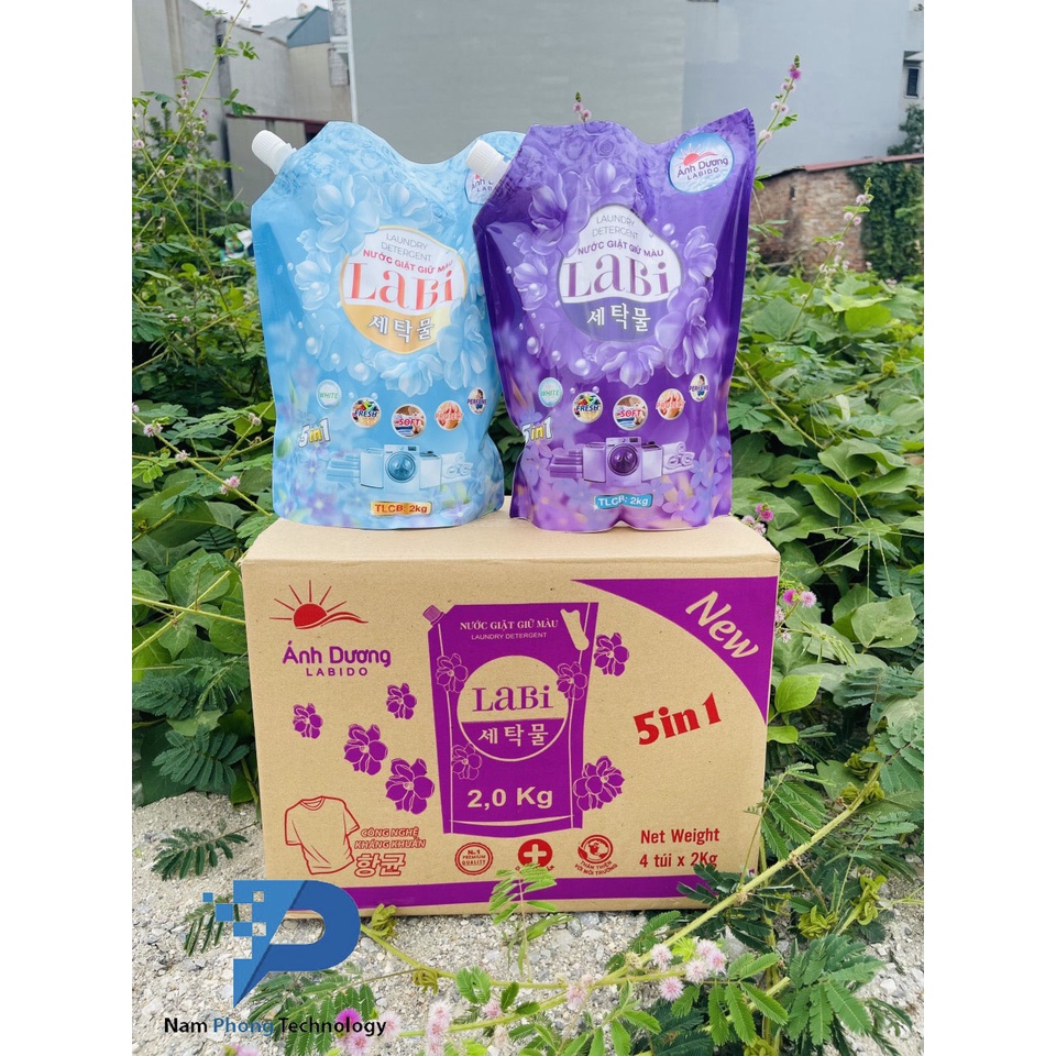 NƯỚC GIẶT XẢ LABIDO ÁNH DƯƠNG DẠNG TÚI 2KG