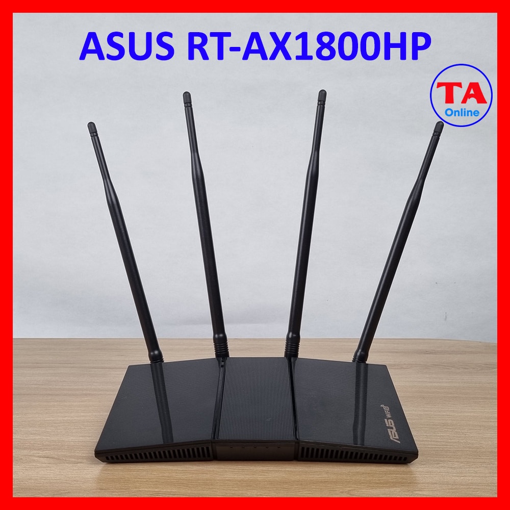 Bộ phát WiFi 6 ASUS RT AX1800HP Công suất phát mạnh Tốc độ không dây 1800Mbps