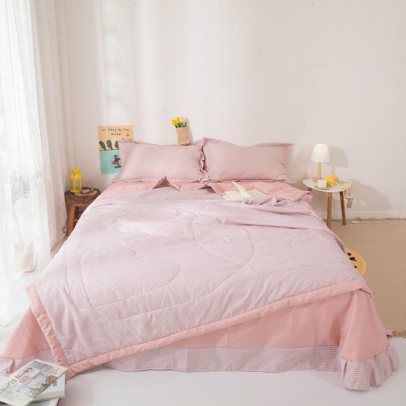 Bộ chăn ga gối 4 món cottong đũi( chăn hè) đủ size