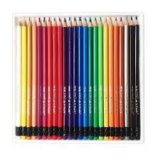 Bút chì màu gỗ We Fish Yplus 24 màu tẩy được TC1802