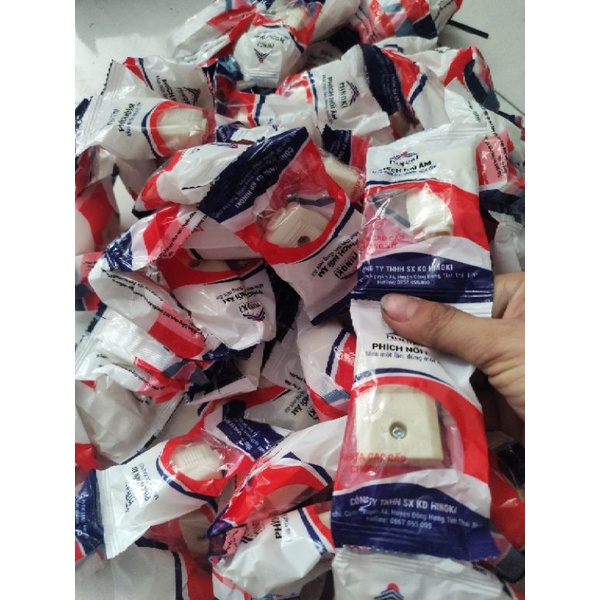 Combo 10 phích cắm và phích nối âm hinoki nhựa chống vỡ cao cấp