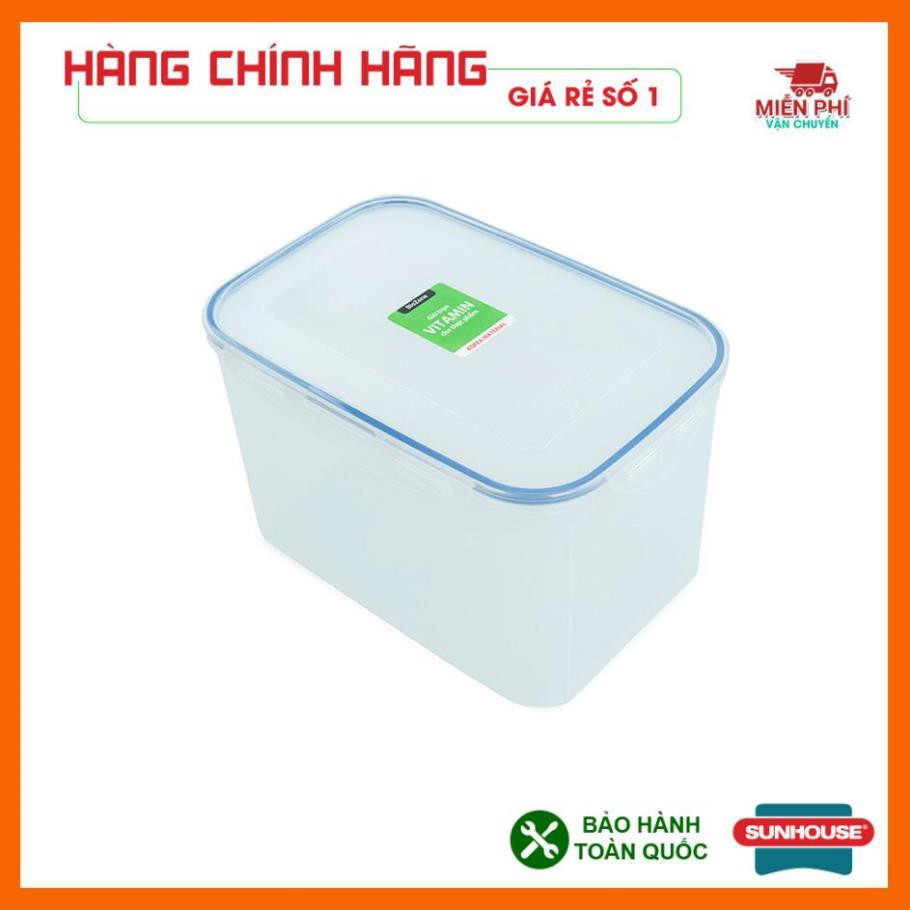 Hộp đựng thức ăn Sunhouse 6500ml ngăn mát, hộp bảo quản thực phẩm ngăn mát SUNHOUSE BioZone 6500ml