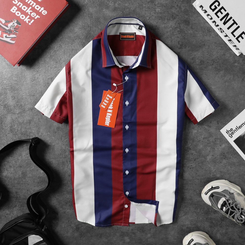 Áo sơ mi lụa cao cấp Brook N Kepler phong cách tươi trẻ, phóng khoáng 3349