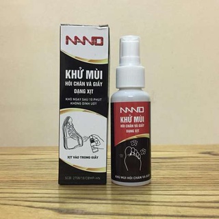 [Hàng Chuẩn] Chai Nano Xịt Khử Mùi Hôi Chân Giầy Mũ Áo